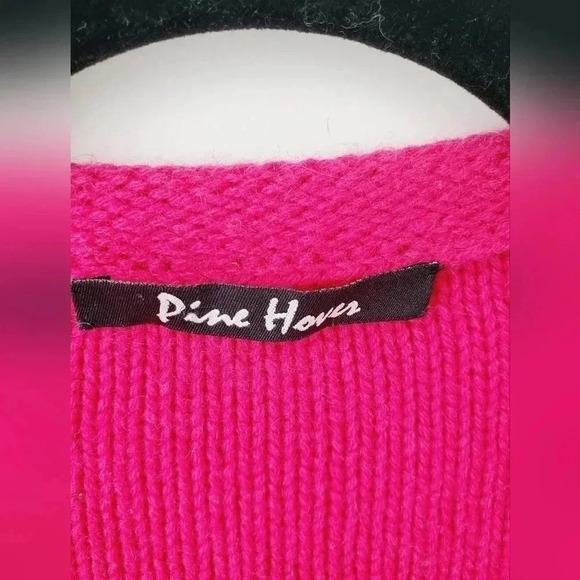 Peter Hahn pink 100%  soft wool cardigan sweater - Picture 4 of 11